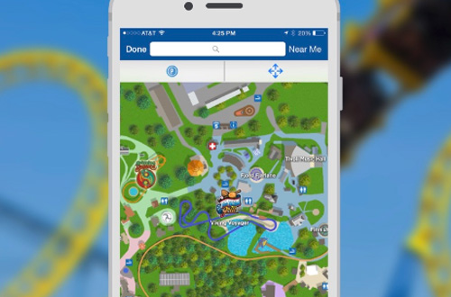 Worlds of Fun Mobile App Park Map